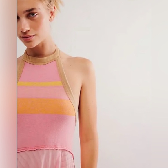 Free People Pink Maxi Dress NWOT.***has a call out*** - Picture 2 of 7